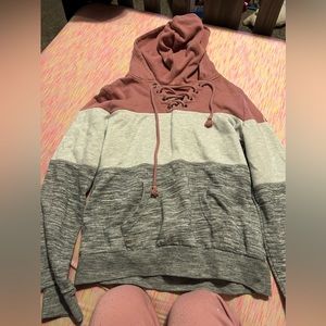 Tri color hoodie